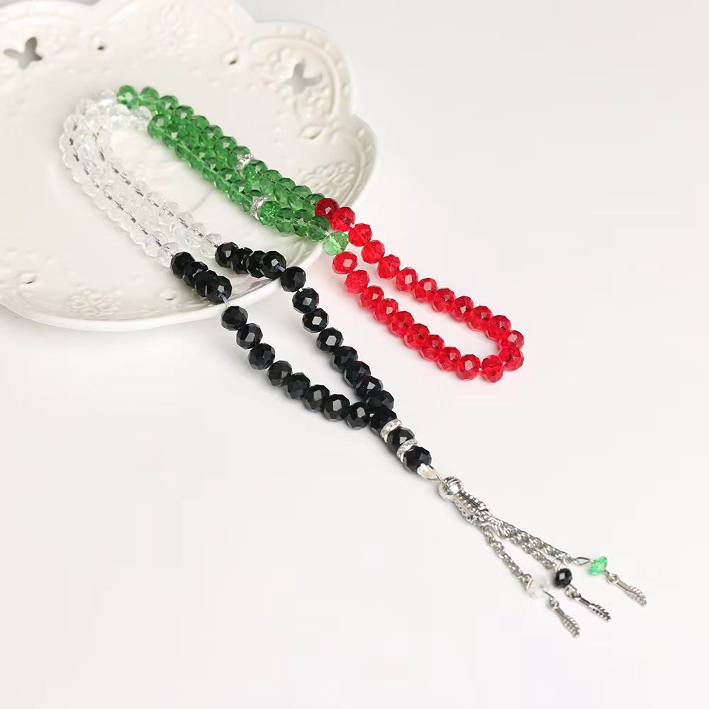 Prayer Beads 8mm 99 Colorful Red Green Black Color