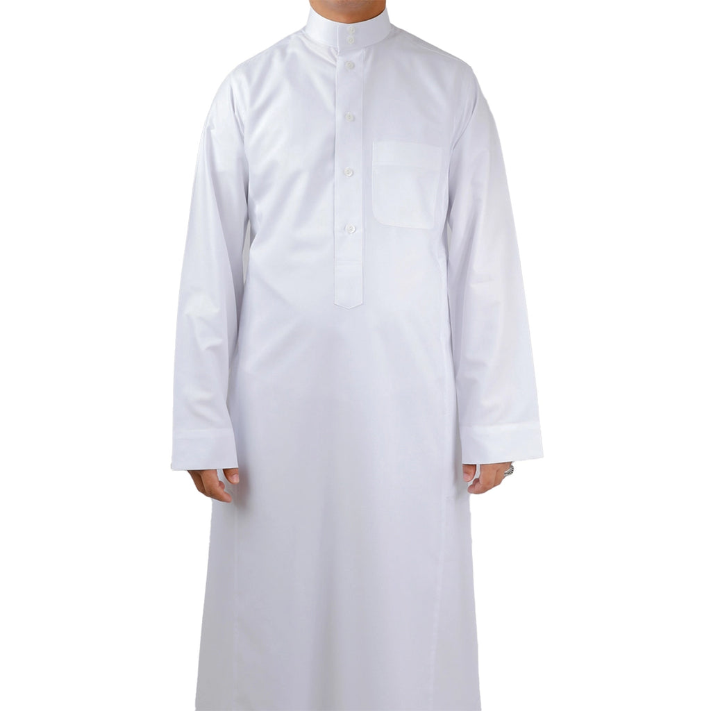 ثوب لشبون رجالي صيفي أبيض