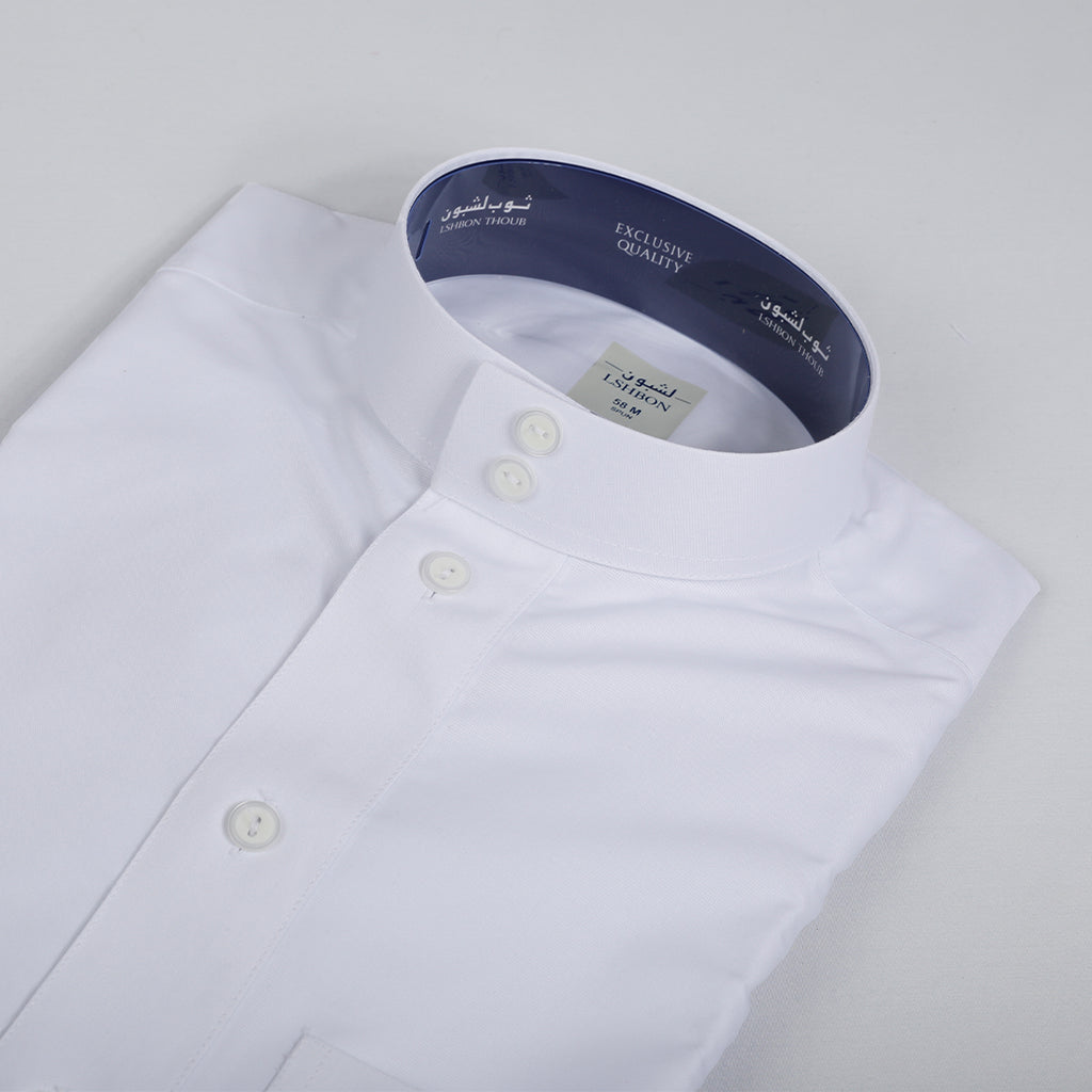 ثوب لشبون رجالي صيفي أبيض