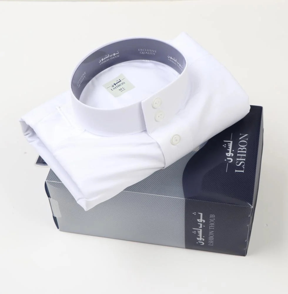 ثوب لشبون رجالي صيفي أبيض