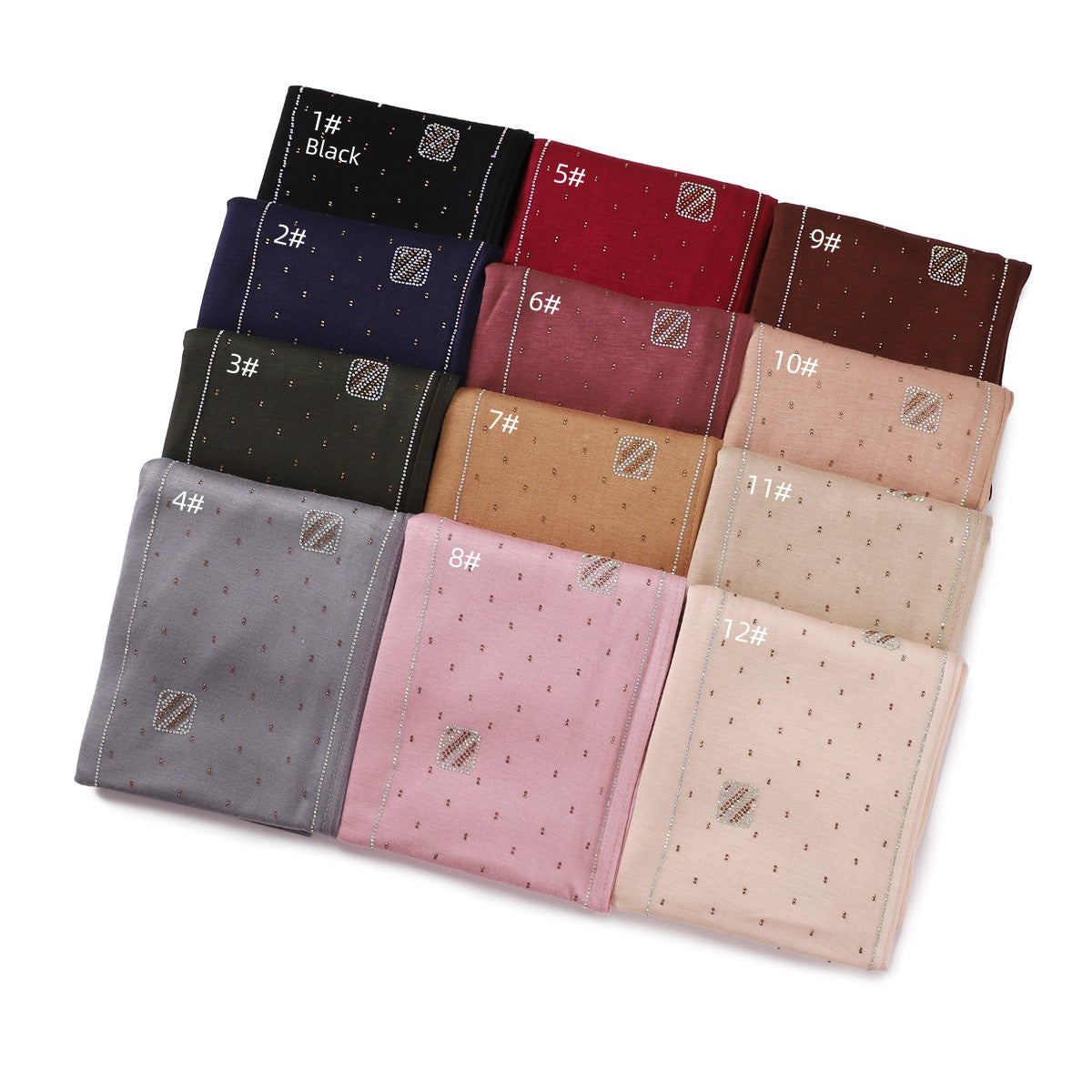 Diamond Long Women Jersey Hijab