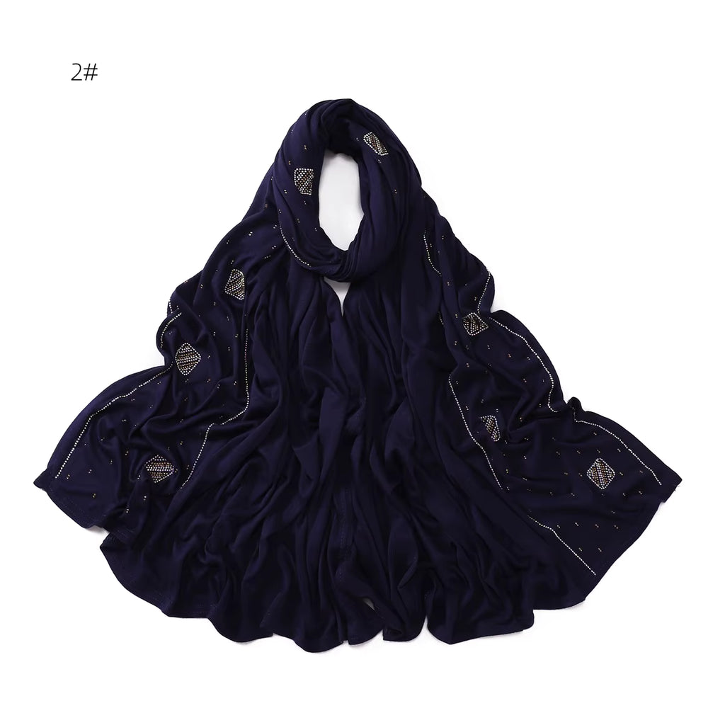 Diamond Long Women Jersey Hijab