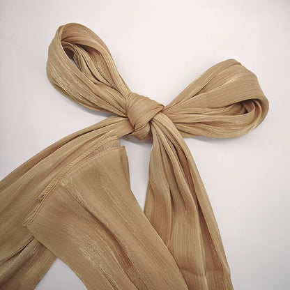 Crinkle Shawl Glitter Plain Breathable Shiny Satin Silk Crepe Hijab Scarf