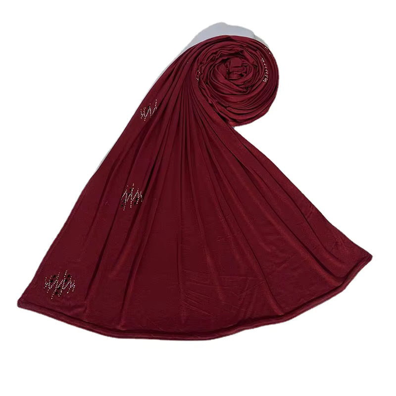 Diamond Long Women Jersey Hijab