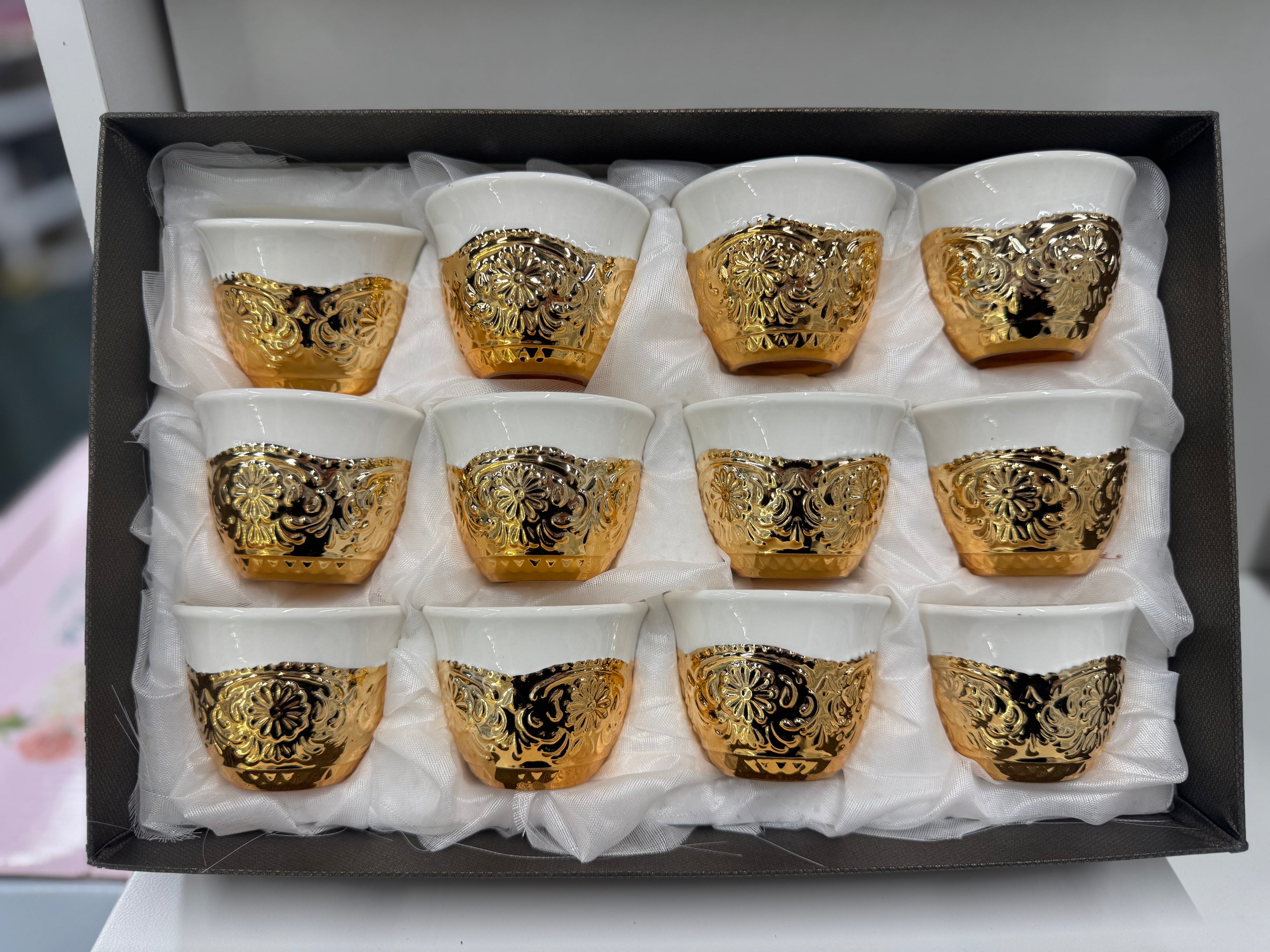 Gold  Coffee Set of 12 Pieces