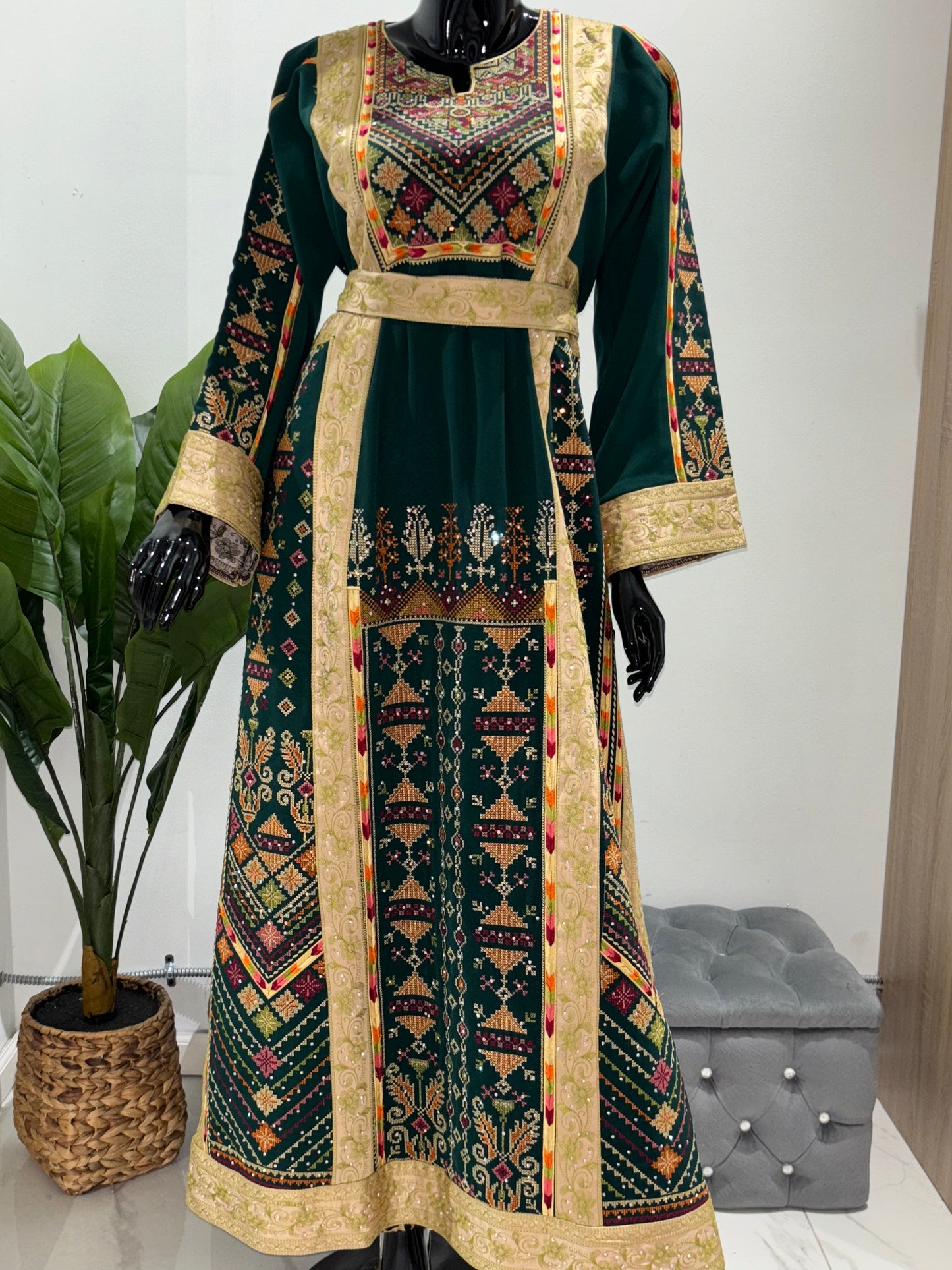 Dark green thob