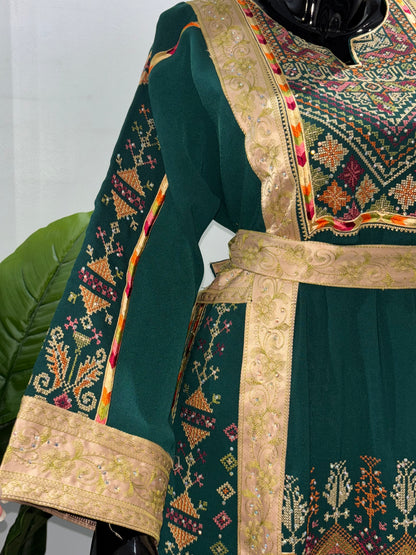 Dark green thob