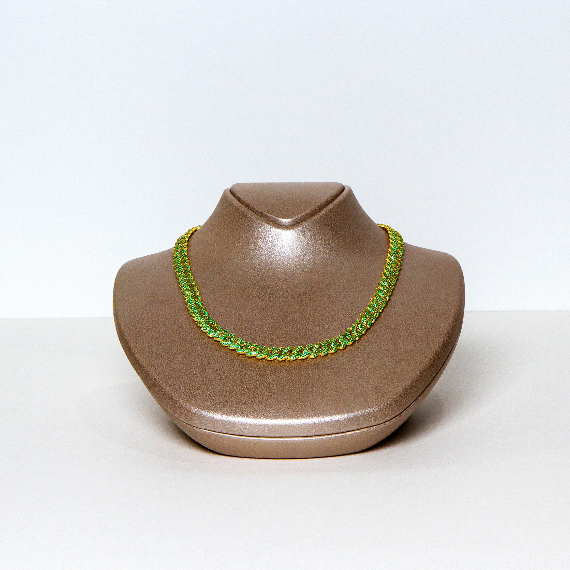 Silver Green necklace