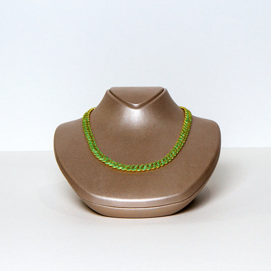 Silver Green necklace